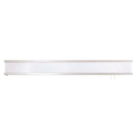 Afx Randolph 38" LED Overbed Wall Light - Satin Nickel Finish - Linen White Shade RAB384000L30ENSN-LW